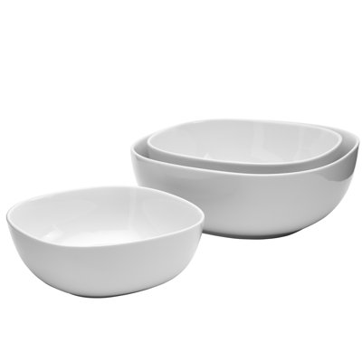 Denmark Porcelain China Stainless Steel Serving Bowl