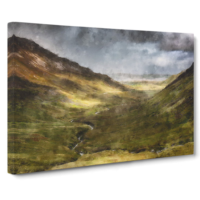 Glangesh Pass In Ireland - Wrapped Canvas, 50cm H x 76cm W x 3cm D
