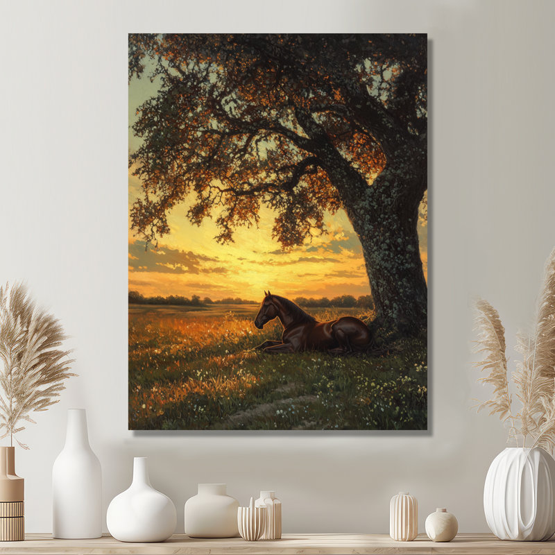 Marchelo - animaux, art mural sur toile, Toile tendue, Ne s’applique pas, H 20 po x l 12 po