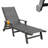 All-Weather HDPE & PVC-coated polyester Patio Chaise Lounge Chair with Arms, 5-Position Adjustable Backrest, Wheels & Built-In Cup Holder-690926507