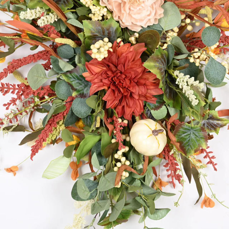 Ornement de porte de pivoines Dahlia