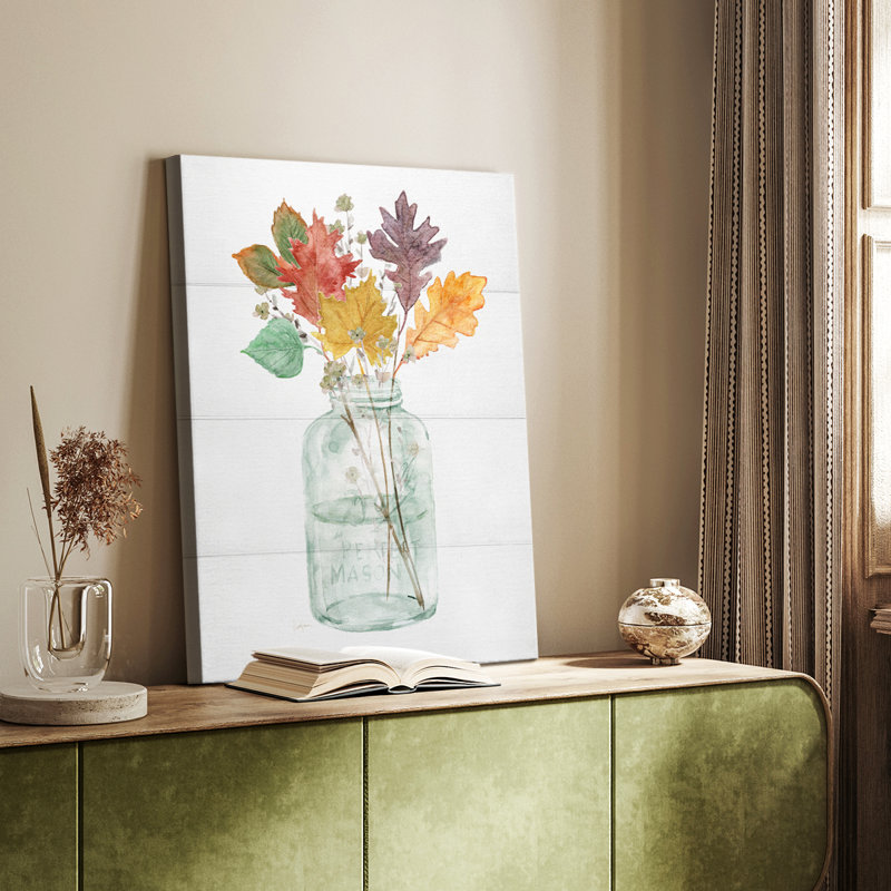 Harvest Home Leaves II - galerie sur mesure, H 12 po x l 8 po