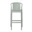 Ensemble de 2 tabourets d'extérieur toutes saisons de 29,5 pouces de hauteur avec dossier à lattes perforé et siège ergonomique profilé pour une utilisation sur un îlot de patio.-1660599750
