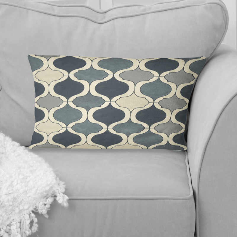 Coussin lombaire beige Mid-Century Elegance I - Mid-Century Beige