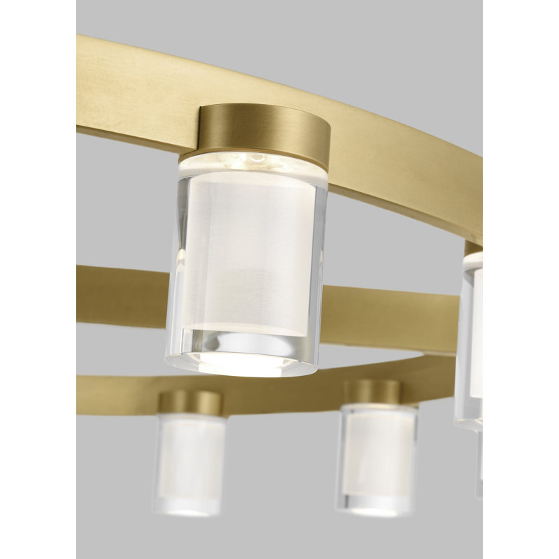 Esfera 16 - Light LED Chandelier, Natural Brass