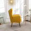 Fauteuil d'appoint à dossier capitonné en velours Sovarol-118022507