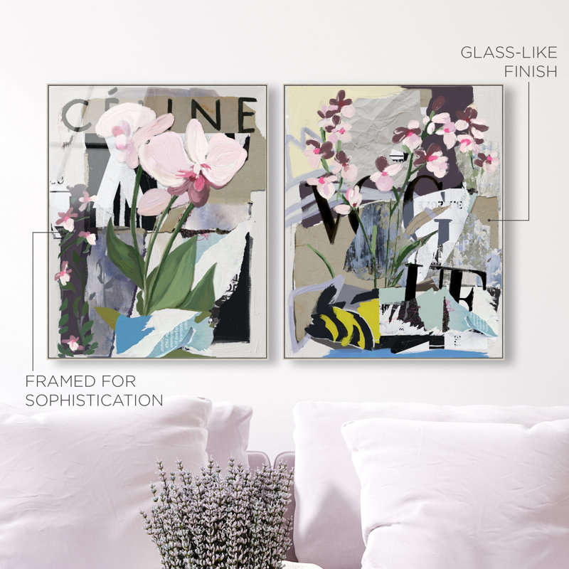 Fine Art Fashion Set, 21"H x 17"W, Silver Floater Frame