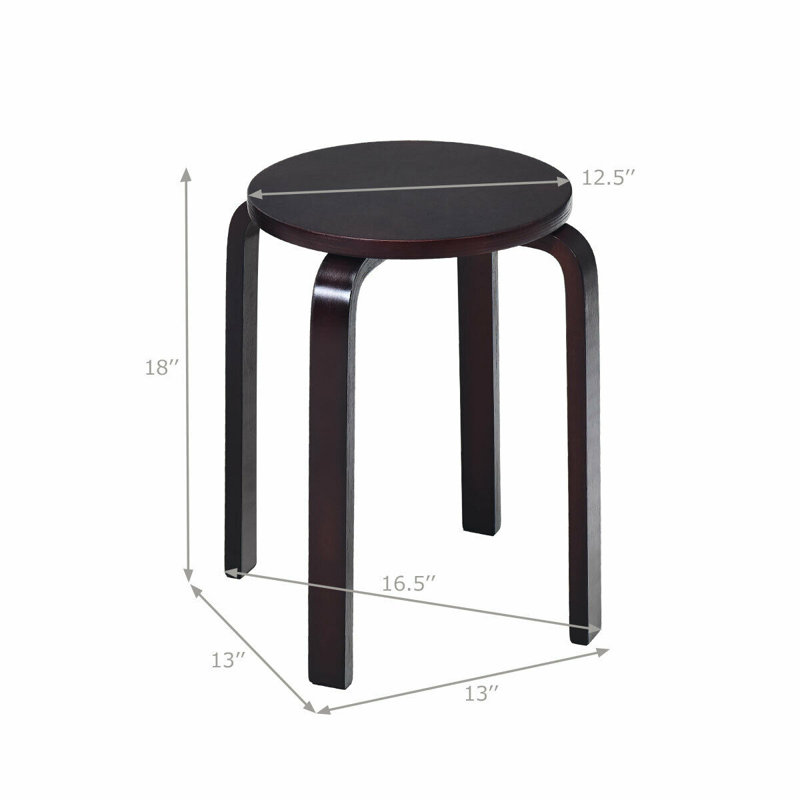 Ensemble de tabourets empilables 4 pièces Venner