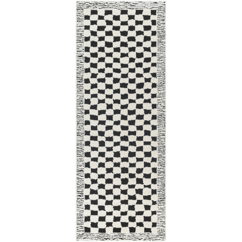 Aryas Checkered Indoor Rug, Runner 2'8" x 7'3"