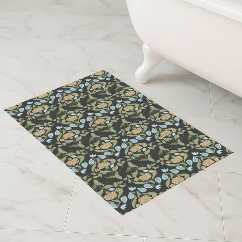 Tapis de bain Myah Piper, Gris anthracite, Rectangle - L 34 po x l 21 po
