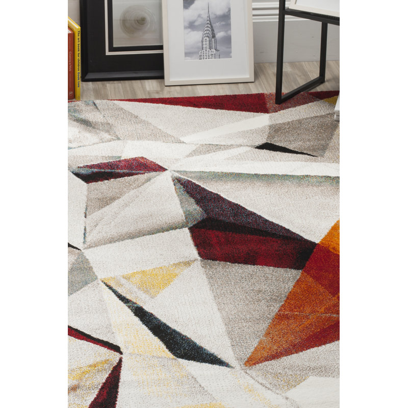 Geometric Shapes Area Rug, Rectangle 160 x 229 cm