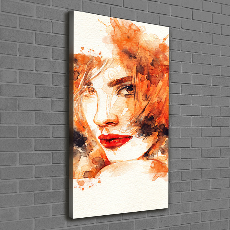 Abstraction of a woman 1 Piece Wrapped Canvas Wall Art