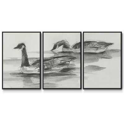 Étude d'oies II 3 pièces