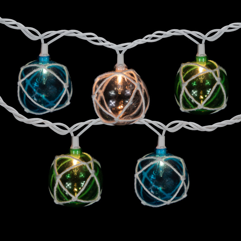 Guirlande de Noël multicolore en ficelle avec 10 lumières