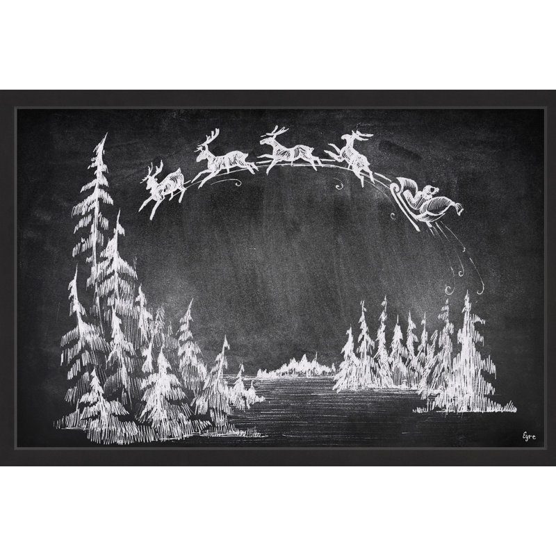 « over the moon », reproduction encadrée, H 12 po x l 18 po x P 1,5 po