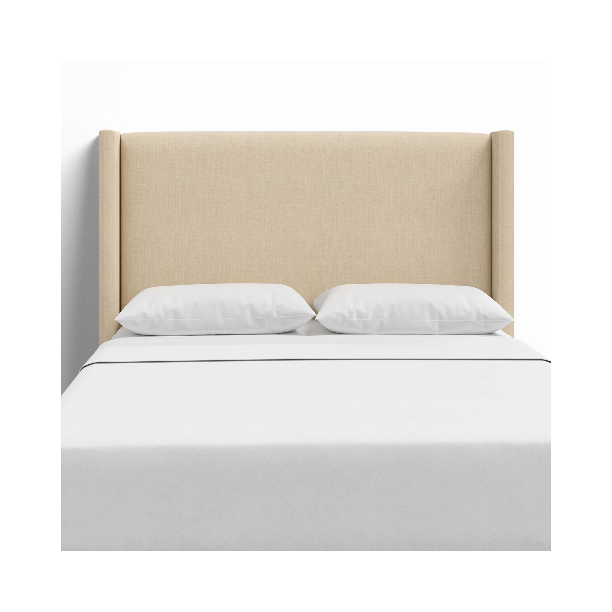 Hanson Upholstered Headboard, Twin, Classic Linen Linen