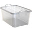Life Story 55 Quart Stackable Storage Bin, Light Duty Container, Clear, 12 Pack