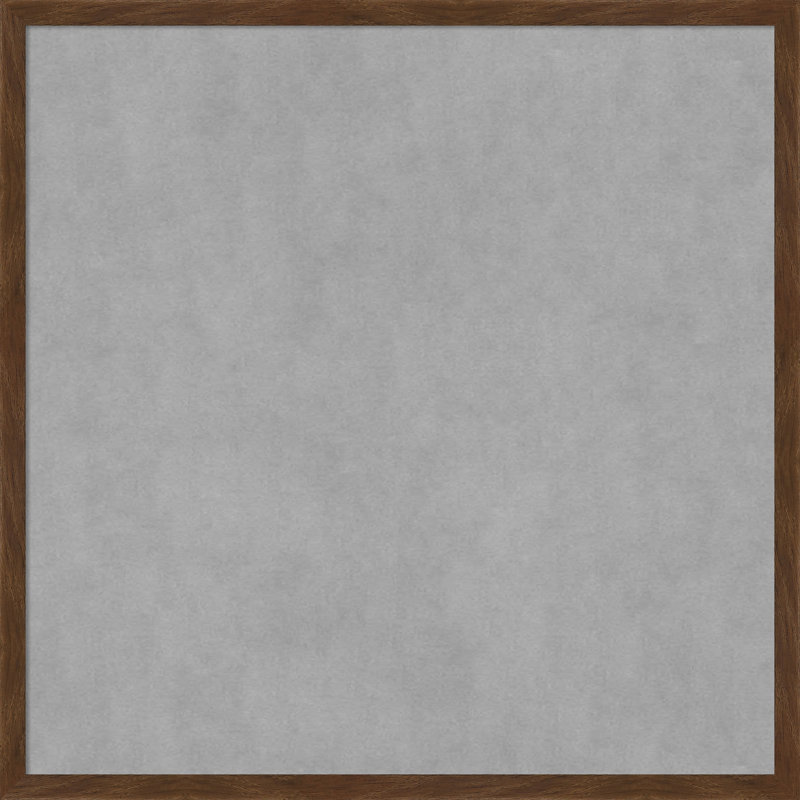 Tableau magnétique à cadre étroit Carlisle Brown, 25" H x 25" W