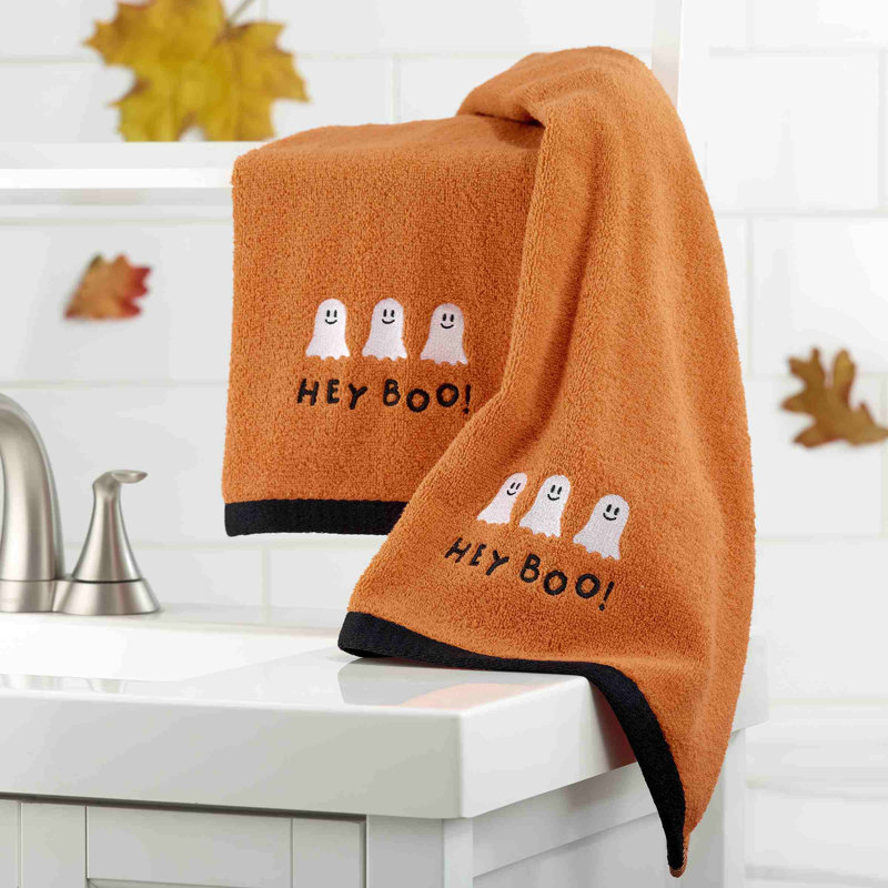  Hey Boo Halloween 2-Pack Hand Towels