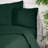 Luxurious Dark Green Ranforce Quilt Cover, 61 x 87, 100% Cotton with 155 Thread Count | Easy Button Closure, Machine Washable at 30°C | Soft, Breathable, and Durable for Cozy Comfort-112892790-112892794
