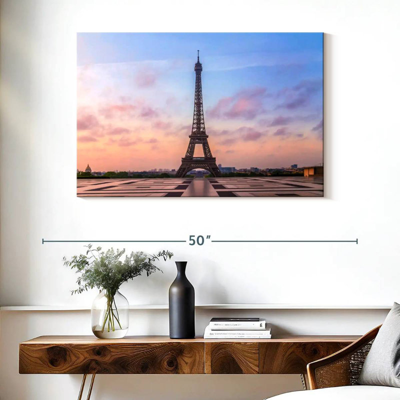 Lilie Tour Eiffel au lever du soleil, H 26 po x l 39 po