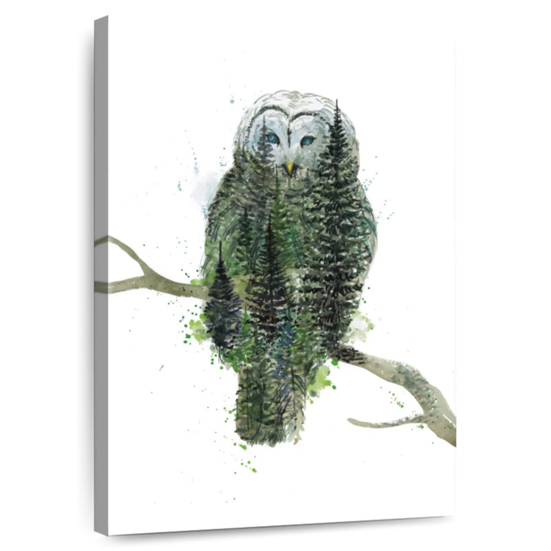 Hibou vert, H 30 po x l 20 po