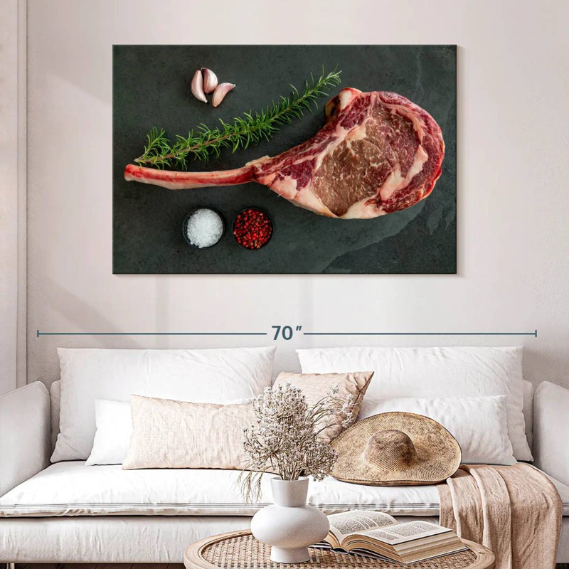 Yarlin Raw Tomahawk Steak, 32" H x 48" W