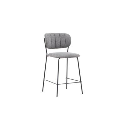 Bromsey Upholstered Counter Stool with Metal Frame