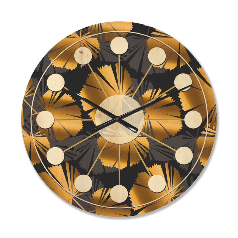 Horloge murale Palm Leaves III, Moyenne