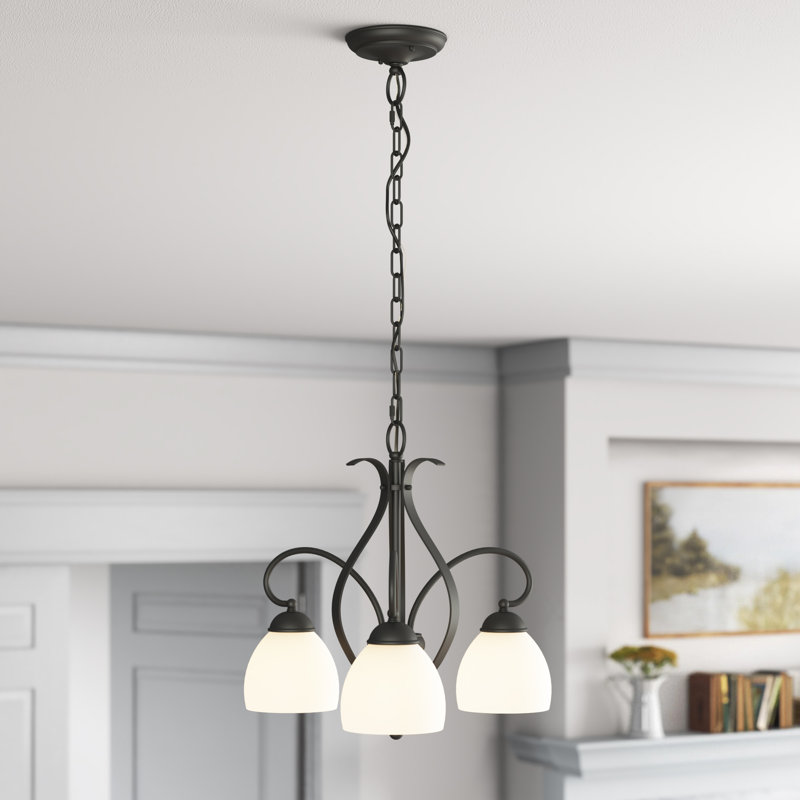 Rossitano 3 - Light Dimmable Chandelier, Black