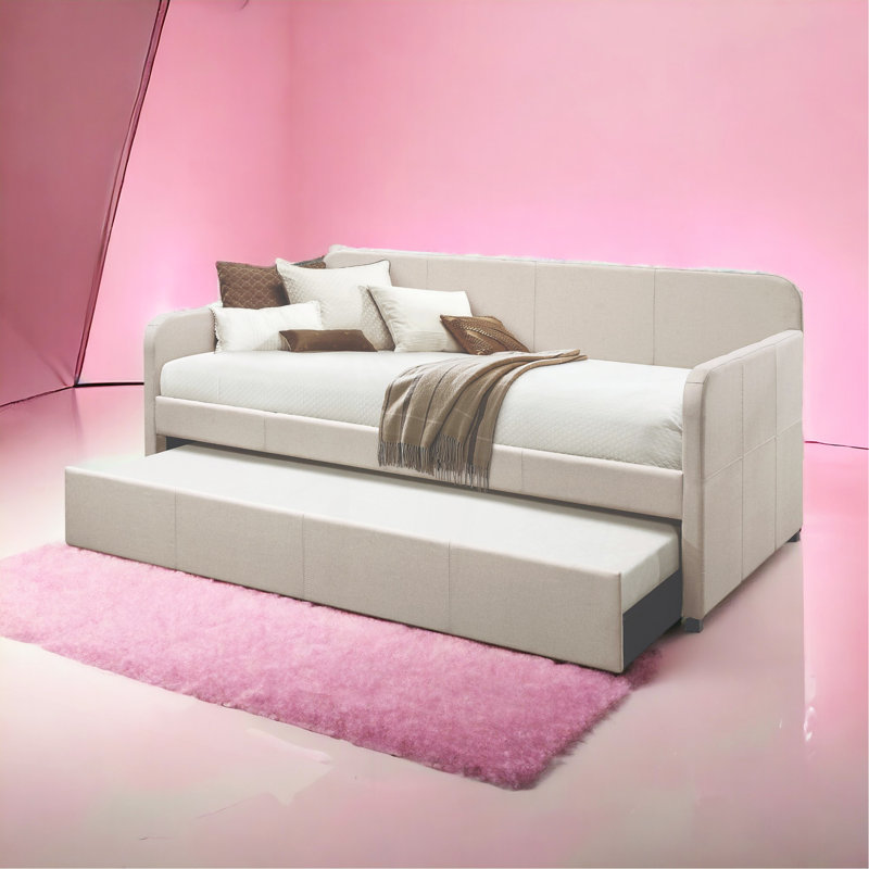 Jagger Fog Fabric Daybed W/Trundle (Twin)