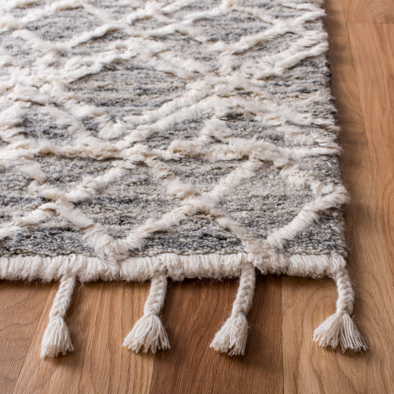Powell Hand Woven Wool Geometric Rug, Rectangle 9' x 12'