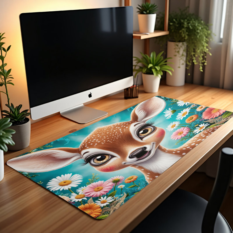 Polyester Desk Pad, 31.5x15.5