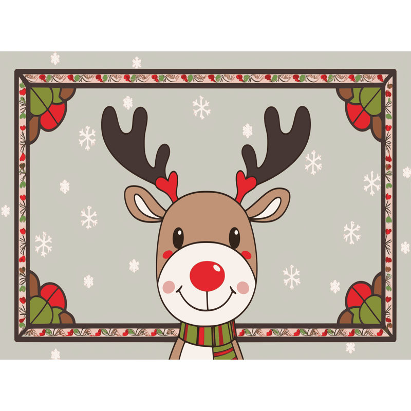 Tapis vacances de Noël The Holiday Aisle®, Rectangulaire 2 pi x 3 pi
