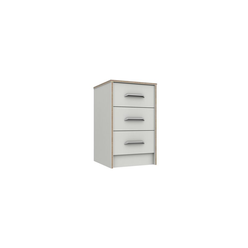 Zakariyah 38.3cm W Manufactured Wood Bedside Table, White