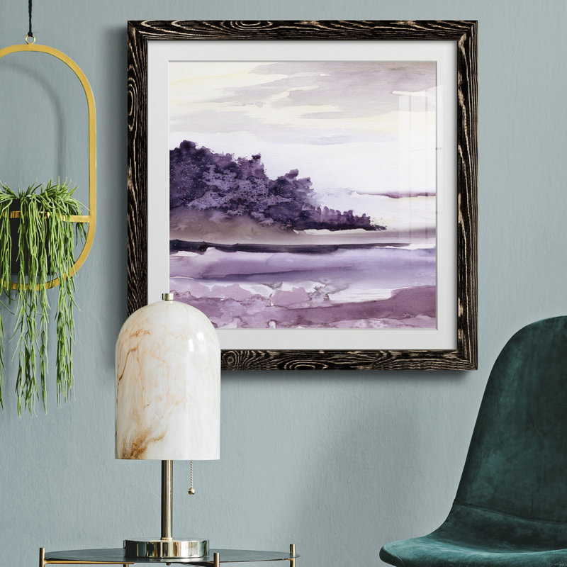 «Alder Creek I», reproduction d'art sur papier encadré, Cadre noir, H 17 po x l 17 po x P 1,5 po