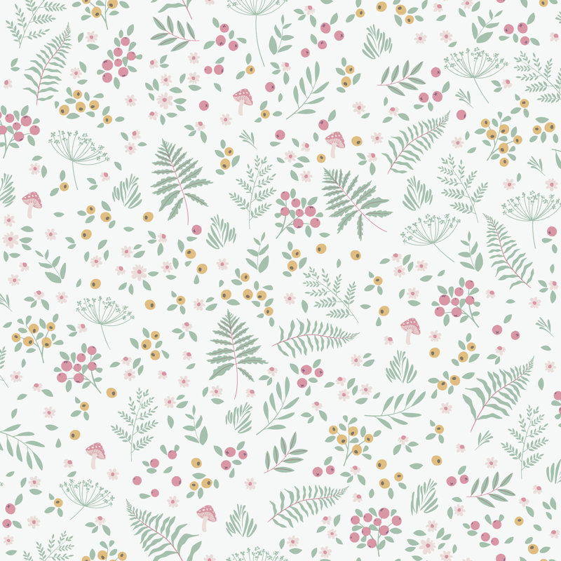 Papier peint Bramble and Bloom, Pink