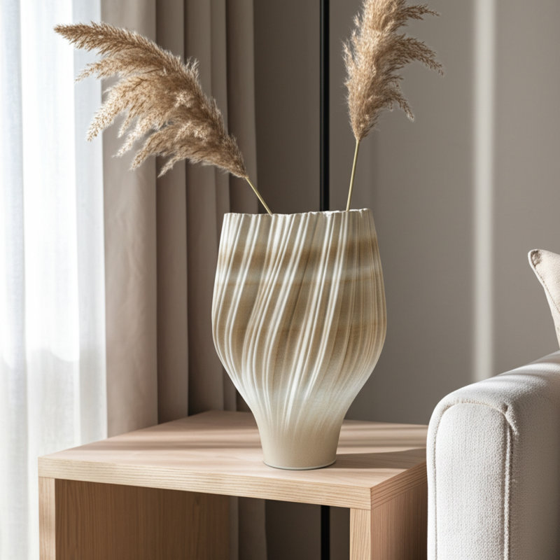 Vase en grès ciselé Karly