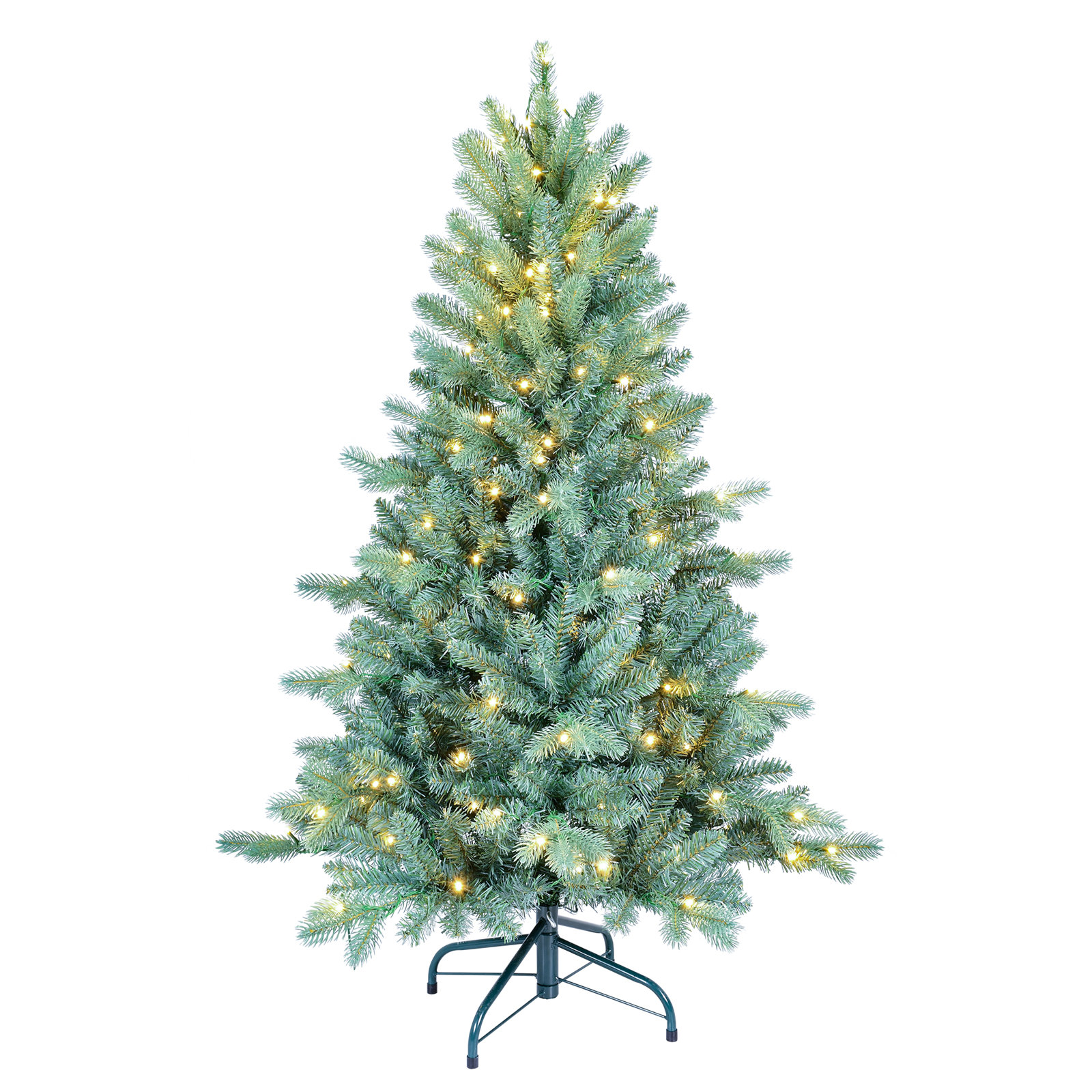 Pre-Lit Blue Spruce Christmas Tree, 4 ft