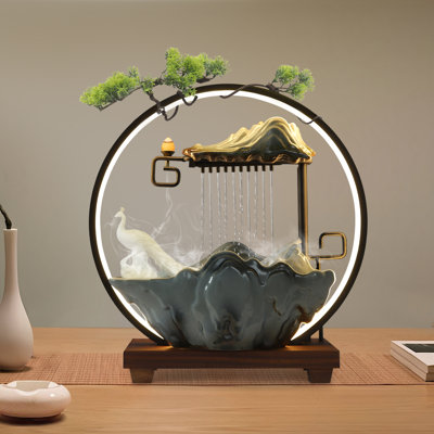 Fontaine d'intérieur pour bureau avec brume DEL