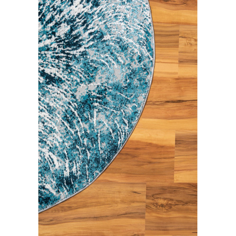 Tapis bleu Hartsville, Rond 7 pi