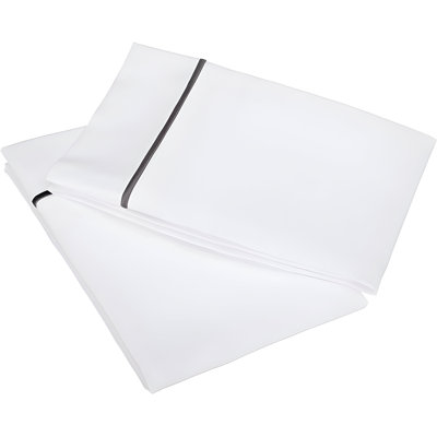 400TC Single Embroidery Cotton Sateen Pillowcases (Set Of 2)