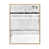 Toile avec cadre flottant brun