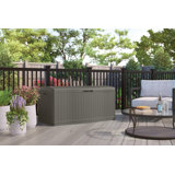 124 Gallon Water Resistant Herringbone Deck Box