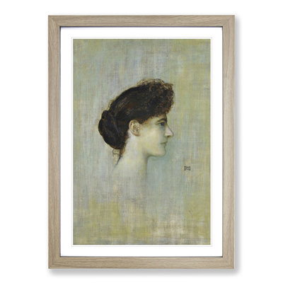 Portrait of a Woman by Franz Von Stuck - Picture Frame Painting