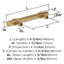 Poignée d'armoire bronze champagne central de centre à centre 3-3 / 4 po (96 mm) - paquet de 25-111778002-111778001