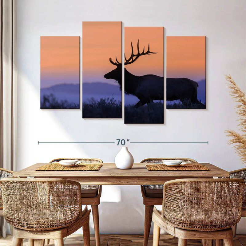 Brampt Elk Against Sunset