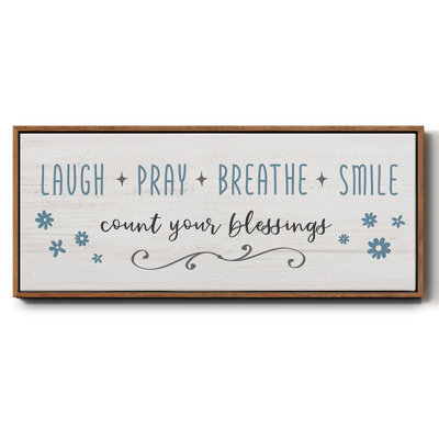 «Count Your Blessings», toile encadrée