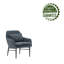 Chaise d'appoint rembourrée en tissu avec coussin Jozeph, pieds en acier-1424856188