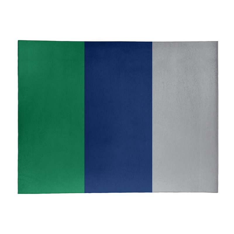 Tapis vert rayures de hockey nationales, Rectangle 5 pi x 7 pi